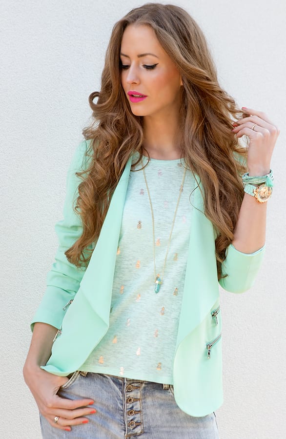 Most Wanted Mint Blazer – shoparchief, foto 3