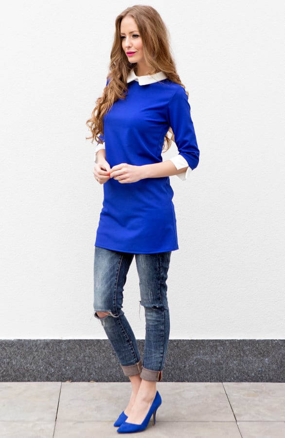 Madame Parisienne Dress Kobalt – shoparchief, foto 4