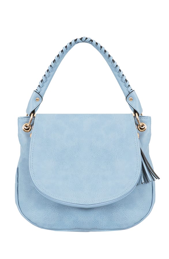 Baby Blue Tassel Round Bag – shoparchief, foto 1