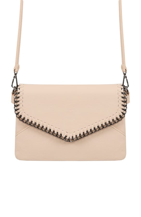 Chain Clutch Metal Beige – shoparchief, foto 1