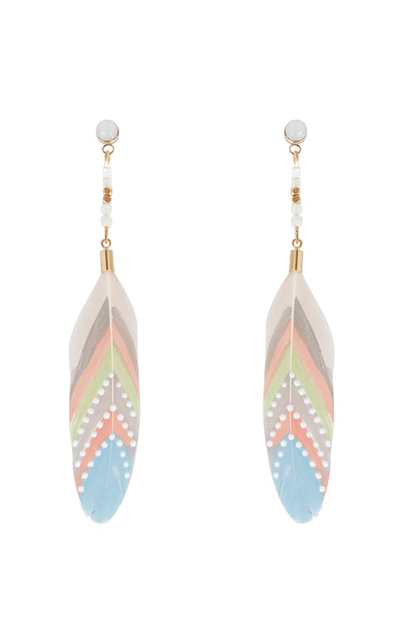 Feather Brushed Oorbellen – shoparchief, foto 1