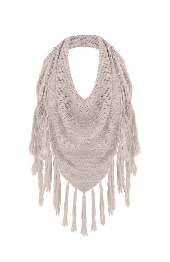 Summer Fringe Sjaal Soft Taupe – shoparchief, foto 1