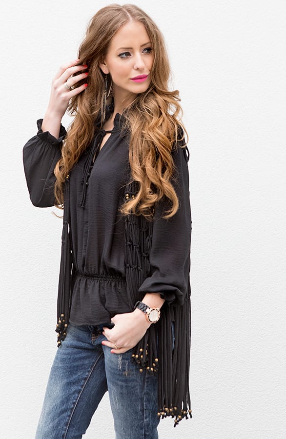 Fringe Ibiza Gilet Black – shoparchief, foto 4