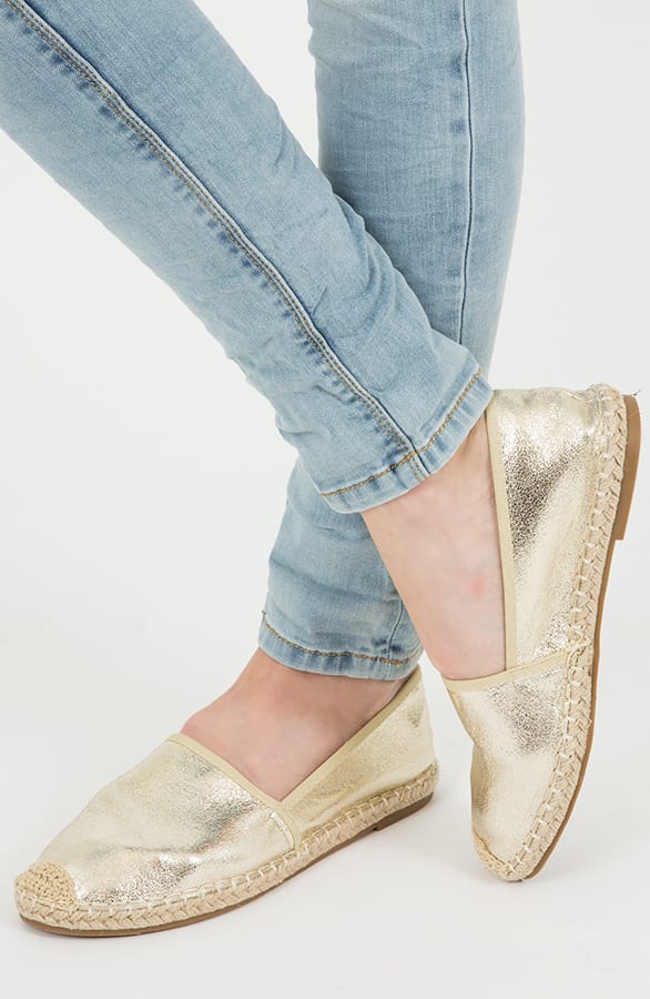 Metallic Espadrilles Gold – shoparchief, foto 6