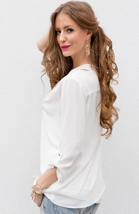 Ibiza Crochet Blouse White – shoparchief, foto 3