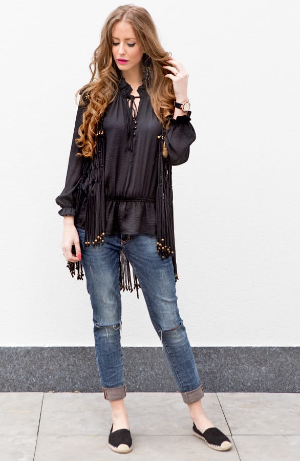 Fringe Ibiza Gilet Black – shoparchief, foto 6
