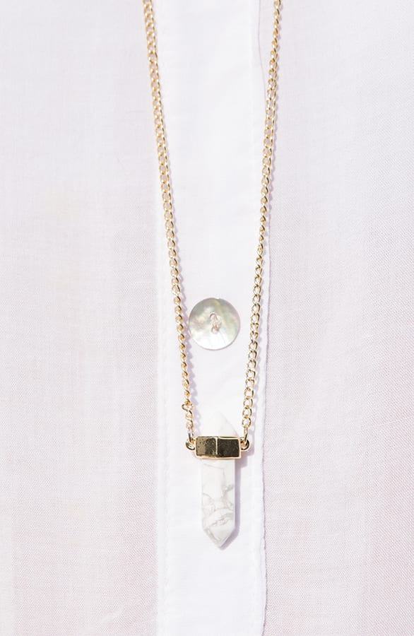 Marble Stone Ketting White – shoparchief, foto 4