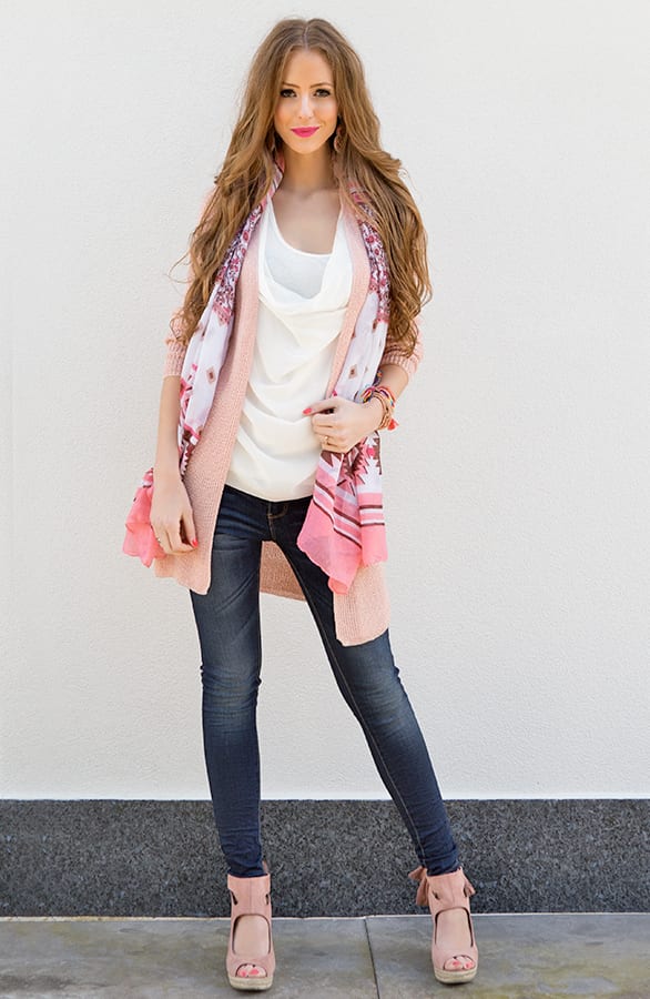 Blossom Aztec Sjaal Pink – shoparchief, foto 5