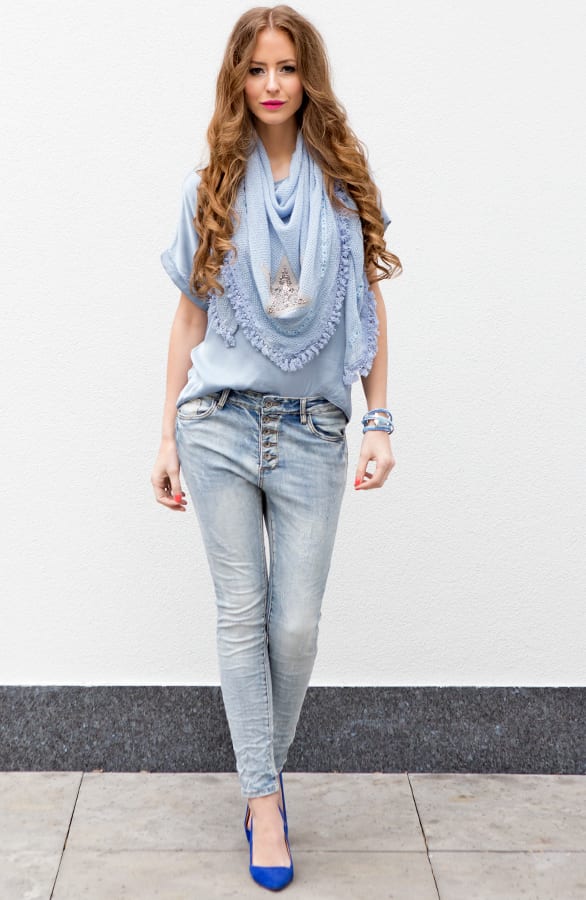 Star Scarf Ice Blue – shoparchief, foto 5