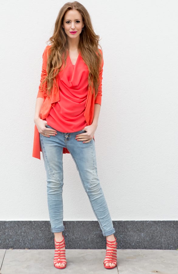 Suede Jacket Coral – shoparchief, foto 3