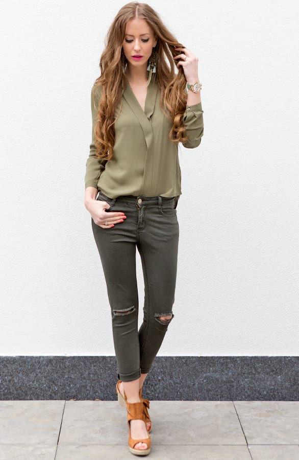 Femme Fatale Blouse Army – shoparchief, foto 3