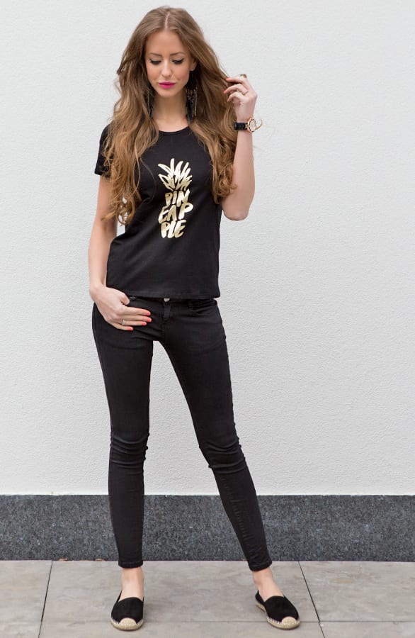 Pineapple It Shirt 2.0 Black – shoparchief, foto 4