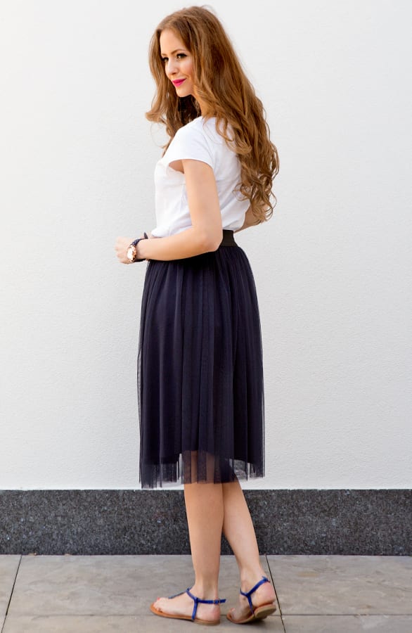 Tule Skirt Navy – shoparchief, foto 3