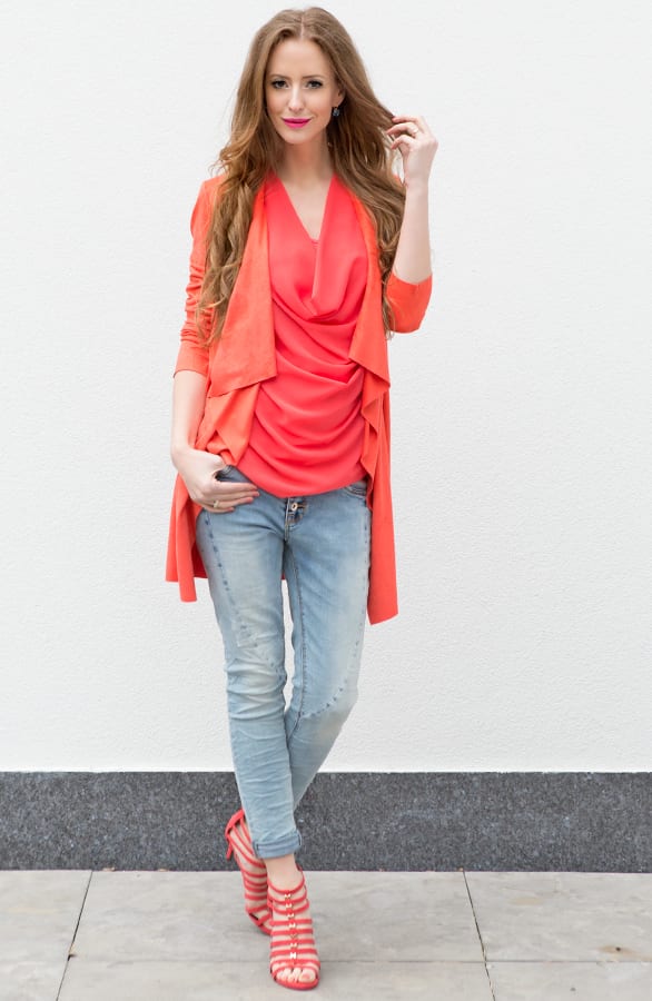 Suede Jacket Coral – shoparchief, foto 5