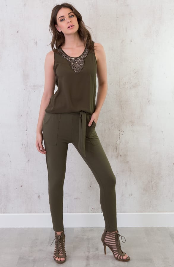 Stretch Pantalon Legergroen – shoparchief, foto 2