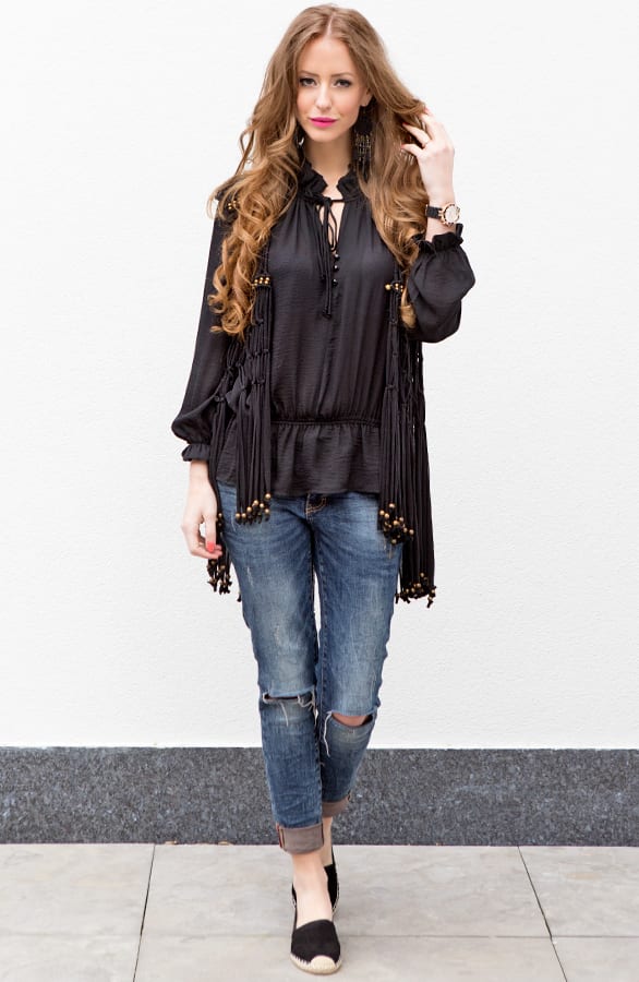 Fringe Ibiza Gilet Black – shoparchief, foto 5