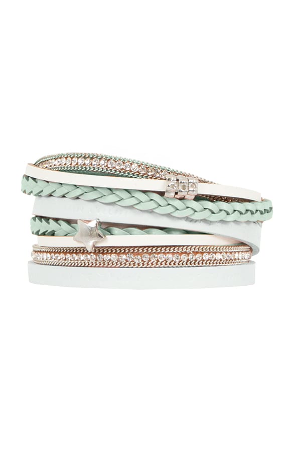 Double Wrap Bracelet Mint – shoparchief, foto 1