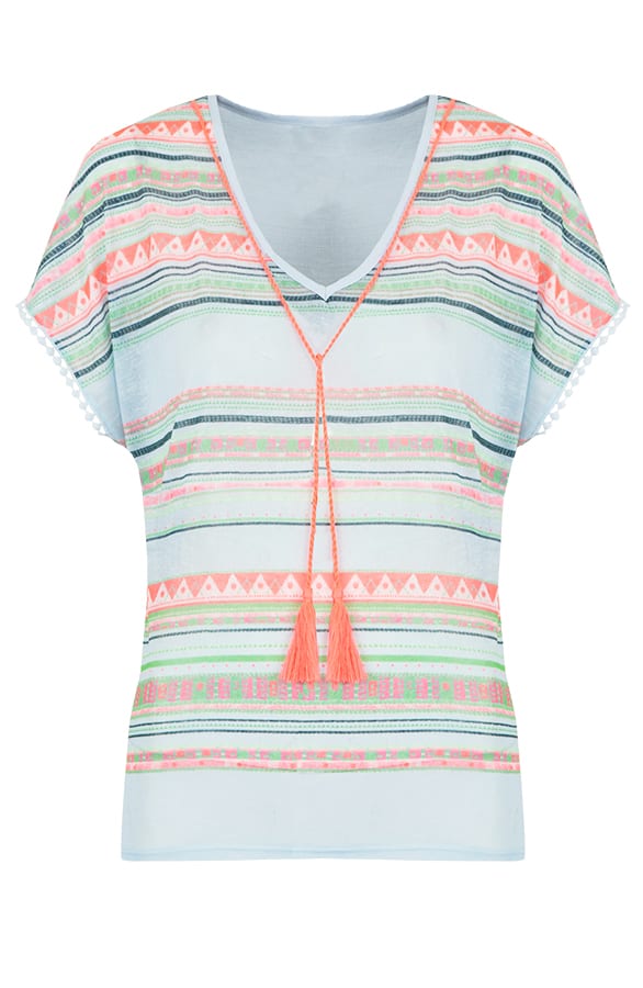 Egyptian Aztec Tuniek Blue – shoparchief, foto 1