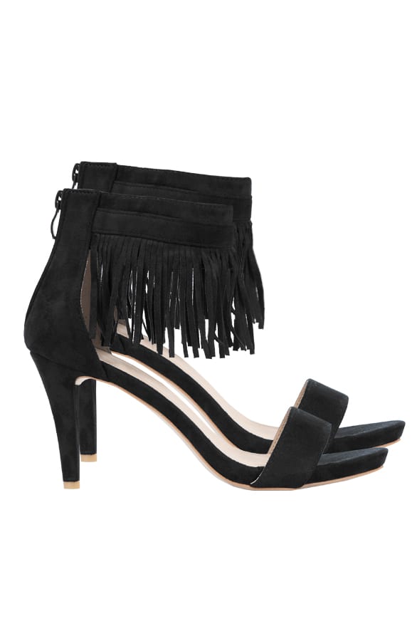 Fringe Heels Black – shoparchief, foto 1