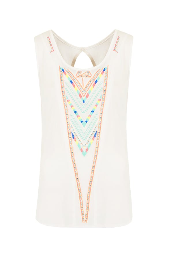 Neon Print Top White – shoparchief, foto 1