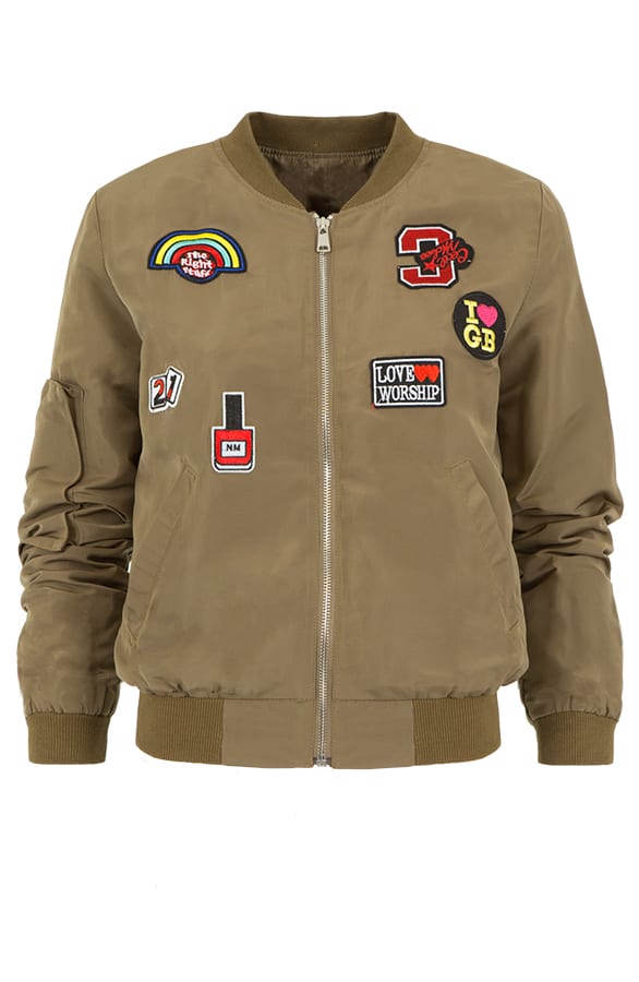 Patched Bomber Jacket Army – shoparchief, foto 1