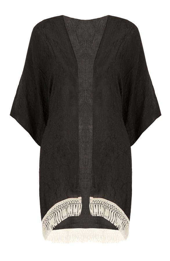 See Through Poncho Black – shoparchief, foto 1