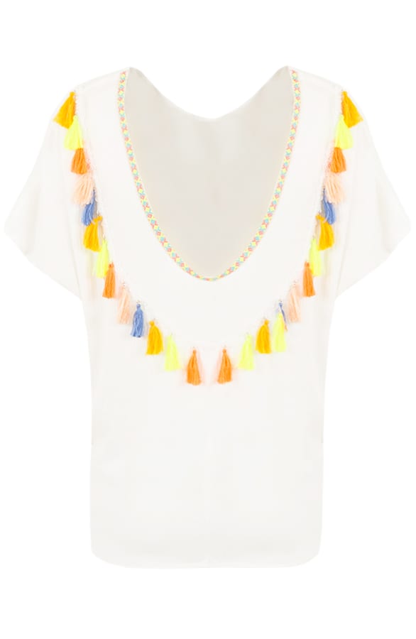 Tassel All Over White Top – shoparchief, foto 1