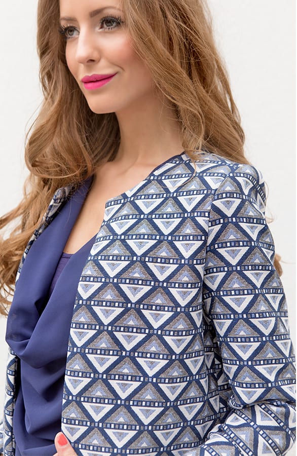 Aztec Cotton Jacket Blue 2.0 – shoparchief, foto 5