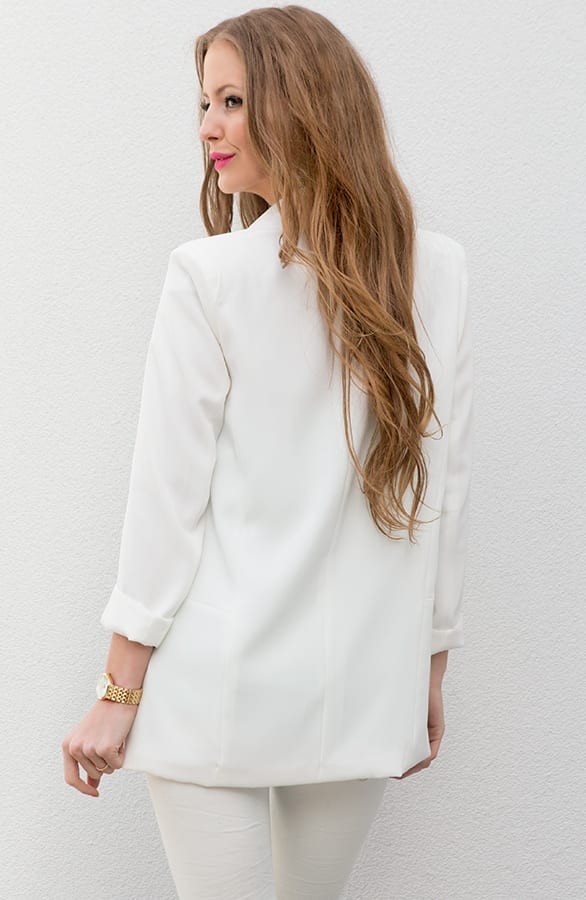 Boyfriend Blazer White – shoparchief, foto 6