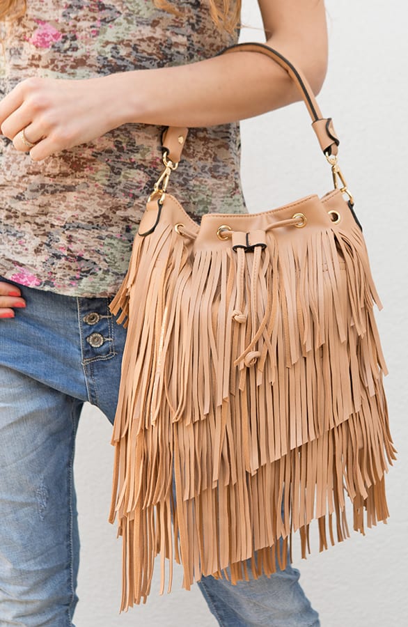Fringe Bag Camel – shoparchief, foto 3