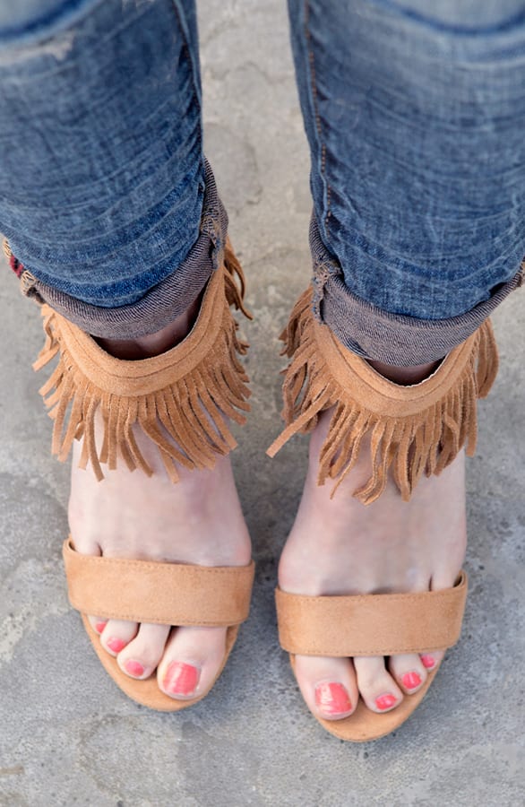 Fringe Heels Camel – shoparchief, foto 5