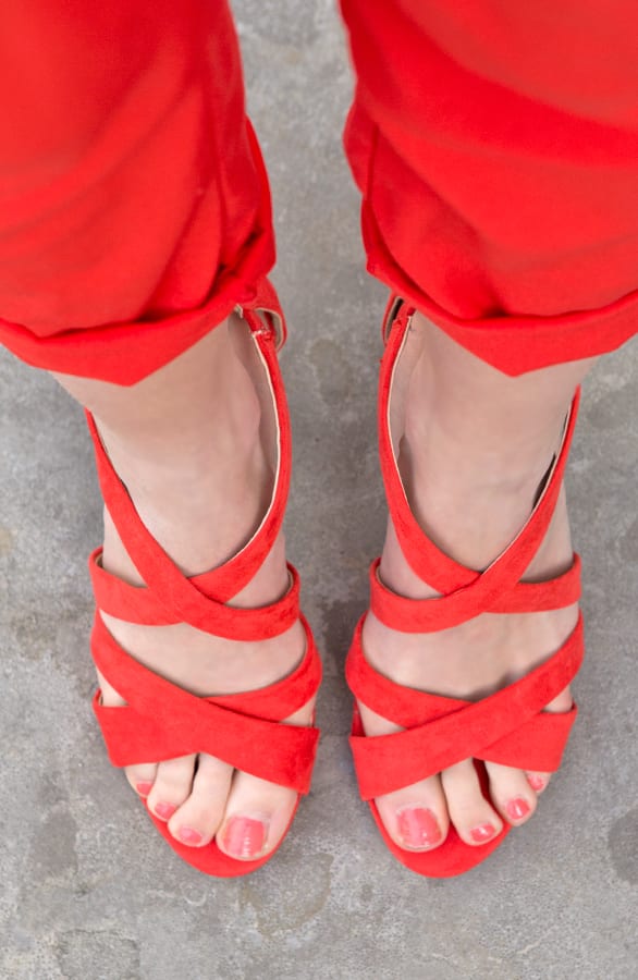 Cross Over Heels Red – shoparchief, foto 3
