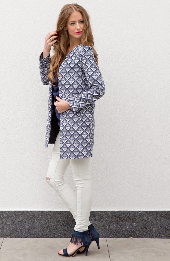 Aztec Cotton Jacket Blue 2.0 – shoparchief, foto 6