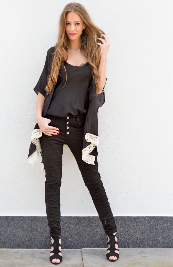 See Through Poncho Black – shoparchief, foto 7