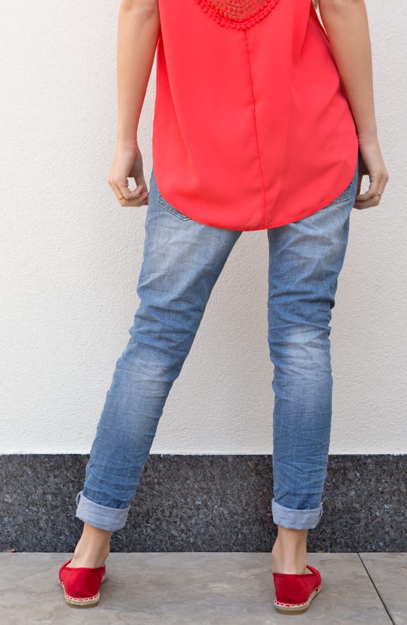 Suede Espadrilles Fierce Red – shoparchief, foto 6