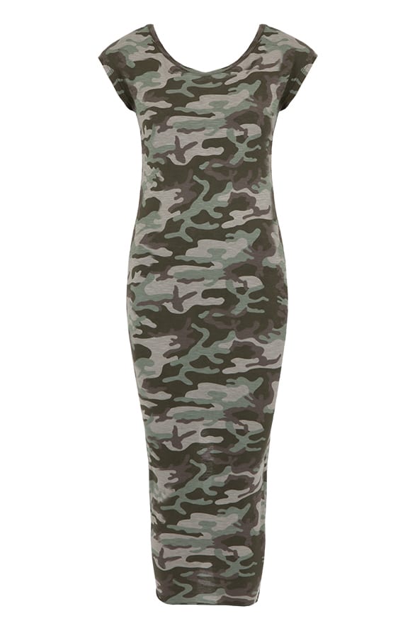Army Maxi Dress Military – shoparchief, foto 1