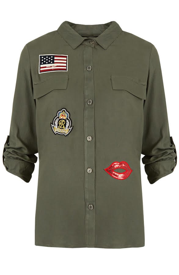 Army Patches Blouse – shoparchief, foto 1