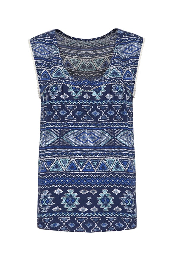 Aztec Top Blue Ocean – shoparchief, foto 1