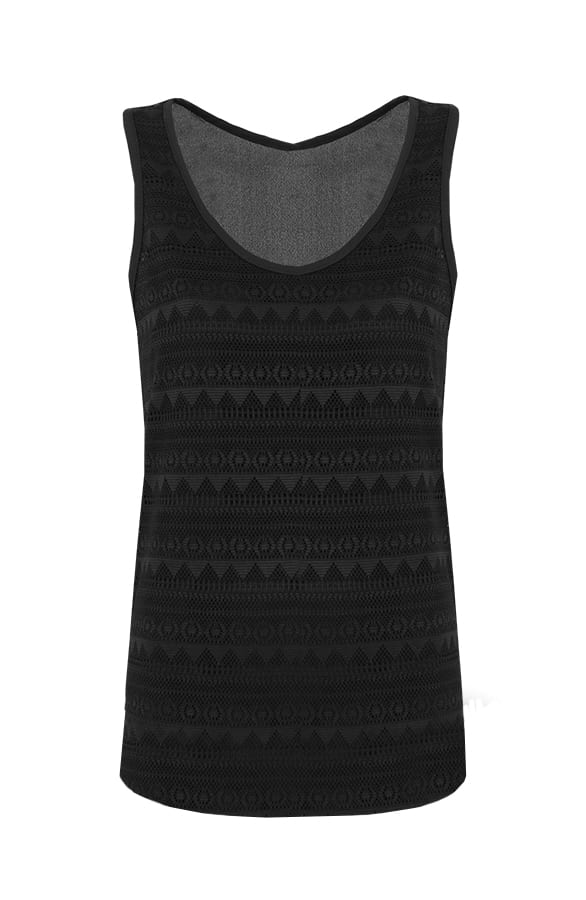 Perfect Crochet Top Black – shoparchief, foto 1