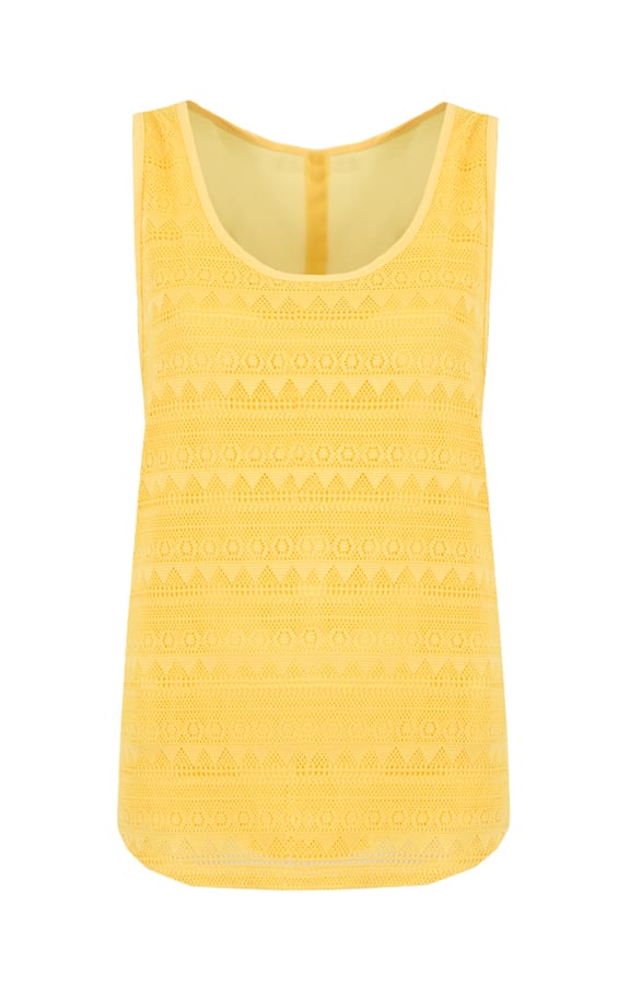Perfect Crochet Top Yellow – shoparchief, foto 1