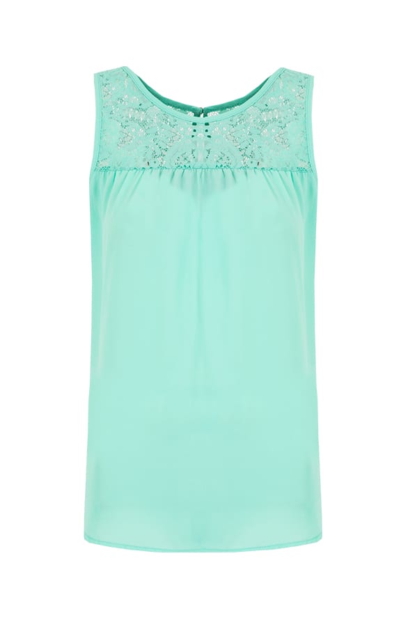 Wanted Top Lace Turquoise – shoparchief, foto 1