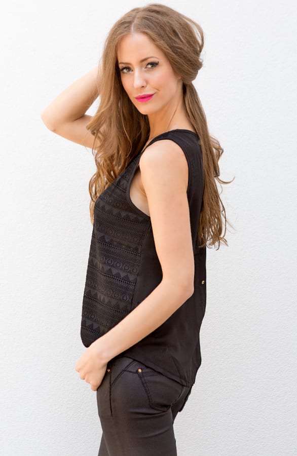 Perfect Crochet Top Black – shoparchief, foto 4