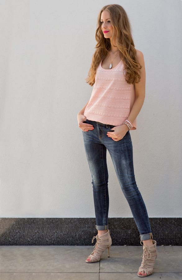 Perfect Crochet Top Roze – shoparchief, foto 3
