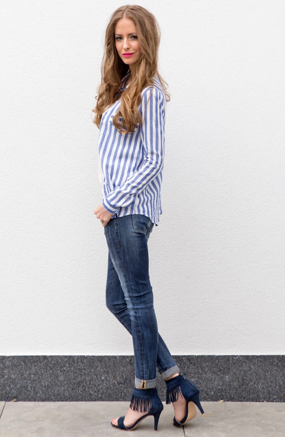 Striped Sky Blouse – shoparchief, foto 3
