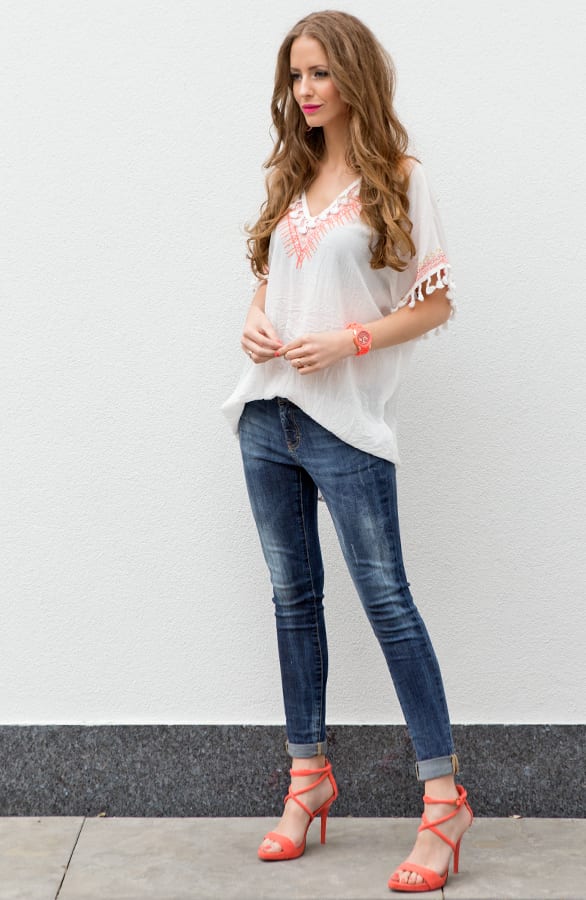 Monaco Blouse White – shoparchief, foto 3