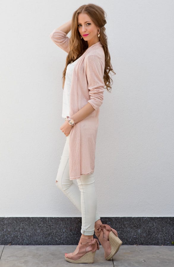 Long Cardigan Lover Pink – shoparchief, foto 3