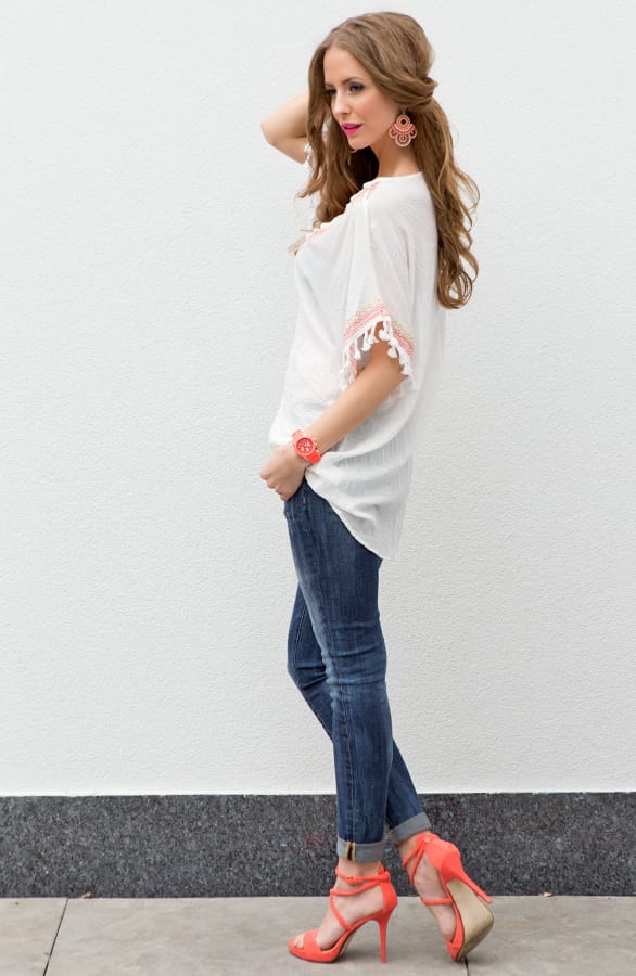 Monaco Blouse White – shoparchief, foto 4