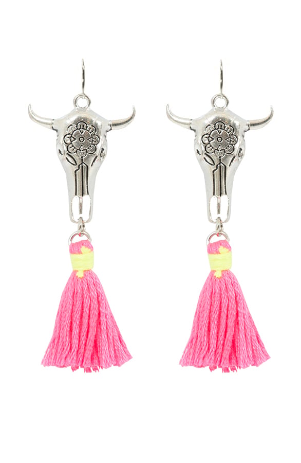 Ibiza Buffalo Oorbellen Pink – shoparchief, foto 1