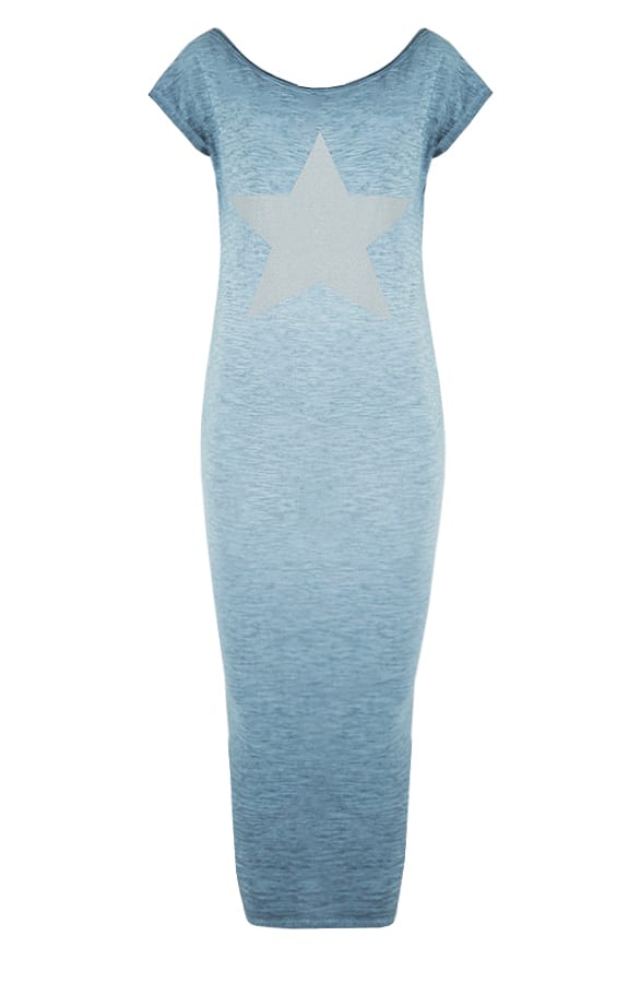 Pencil Star Dress Blue – shoparchief, foto 1