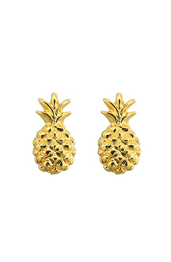 Pineapple Oorbellen Gold – shoparchief, foto 1